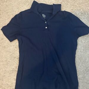 Navy Kim rogers collard shirt